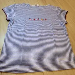 familiar Tシャツ 120cm フルーツ刺繍 ボーダーのサムネイル