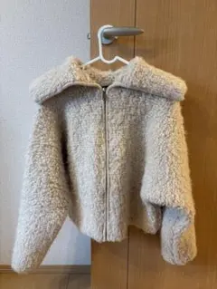 ZARA ベージュ フリースジャケット S