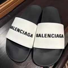 【新品未使用】BALENCIAGA BBロゴ ウェッジスライドサンダル BALENCIAGA バレンシアガ サンダル メンズ 565826W1S801006