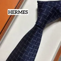 美品✨エルメス ネクタイ ハイブランド H柄 ファソネ 光沢 ハート