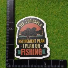 防水ステッカー　釣り　魚　ブラックバス　川釣り　湖釣り　オシャレ　14-7