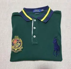 [美品]ポロラルフローレン　半袖ポロシャツ　グリーン
