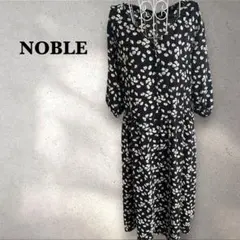 美品⭐︎NOBLE ノーブル ミニポピープリントワンピース 花柄 2way 羽織