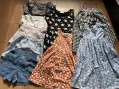 女の子 夏服 美品まとめ売り 9点セット ワンピース ショーパン トップス130
