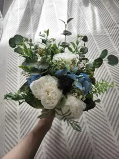 ナチュラルブーケ ブートニアセット