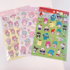 ダイソー　ペタペタシール　ステッカー　立体　ぷくっとシール　サンリオ