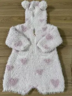 ジェラートピケ gelato pique ハート模様ロンパース