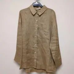 Techichi　ベージュ長袖シャツ フリーサイズ
