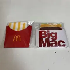 フードミニタオル マクドナルド ポテト　ビッグマック　２つセット