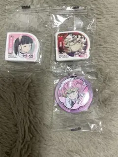 鬼滅の刃 くら寿司 ビッくらポン消しゴム缶バッジ 栗花落カナヲ 童磨 甘露寺蜜璃