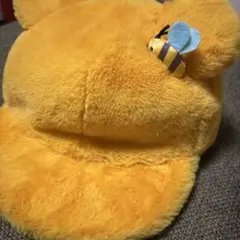 イエロークマ耳キャップ ミツバチ付き