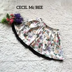 CECIL Mc BEE セシルマクビー【美品】【光沢】【花柄】スカート