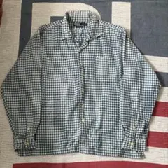 90sラルフローレン　オープンカラー　ギンガムチェック　検Caldwell