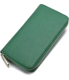 ①新品✨超人気！メンズ　レディース本革　長財布 グリーン