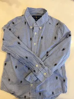 美品【Ralph Lauren】刺繍ポロベア 長袖シャツ