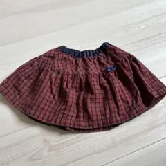 familiar フレアスカート 110サイズ チェック柄
