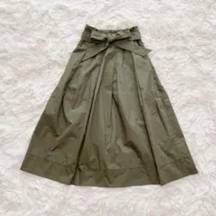 UNIQLO ユニクロ ハイウエストベルテッドフレアミディスカート　Sサイズ