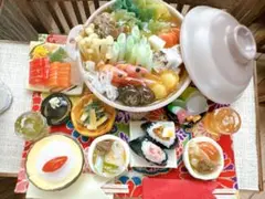 ミニチュアフード　熱々の海鮮寄せ鍋　セット