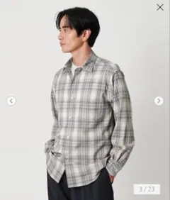 尾州 TW チェック レギュラーシャツ FORM TAPERD型