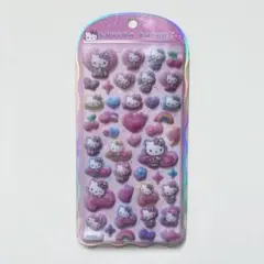 サンリオ コットンパフィーシール ヒョウ柄 キティ