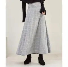 MAJESTIC LEGON フロントビットフレアスカート