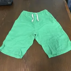 緑色ハーフパンツ ゴム入り