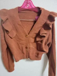 グレイル　GRL フリルカーディガン