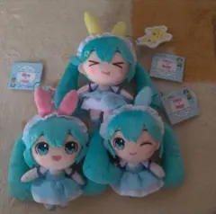 初音ミク　ロディ ぬいぐるみ 3体セット　ゲオ限定
