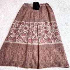 クリスチャンオジャール　新品　ペイズリー　花柄　スカート　M