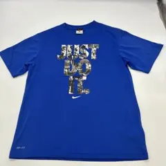 Nike Dri-FIT 青 Tシャツ Mサイズ JUST DO IT.