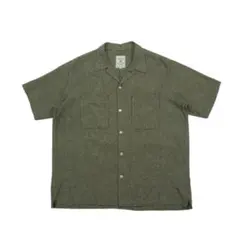 B:MING by BEAMS リネン混 オープンカラーシャツ XL 千鳥格子