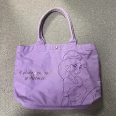 ディズニー　ジャスミン　トートバッグ パープルのサムネイル