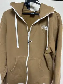 ノースフェイス パーカー メンズ リアビュー フルジップ ブラウンL