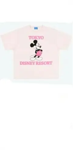 東京ディズニーリゾート ミッキーTシャツ M-L　ピンク