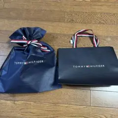 TOMMY HILFIGER ショップ袋 トミーフィルフィガー 紙袋 プレゼント