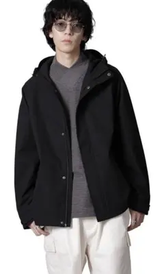 ナノユニバース ボンディング ウォーム パーカー 黒 Sサイズ