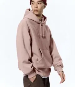 新品GU ヘビーウェイトスウェットパーカー　ピンク