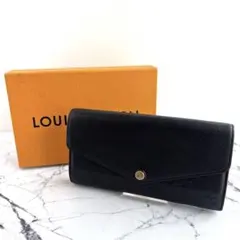 【極美品】ルイヴィトン アンプラント モノグラム サラ ネイビー 長財布