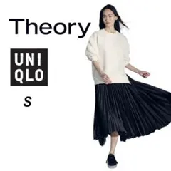 美品 ユニクロ セオリー コラボ プリーツラップスカート S Theory