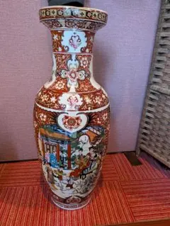 美品 超大型】有田焼 金龍窯 博山作 飾壺 沈降壺 高さ約118cm 銘入り