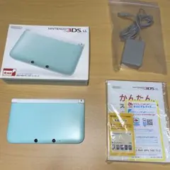 3DS LL ミント×ホワイト　本体＋充電器