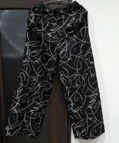 AZUL BY MOUSSY 総柄 ワイドパンツ ブラック　Мサイズのサムネイル