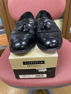 FLORSHEIM IMPERIAL ブラックドレスシューズ 10のサムネイル