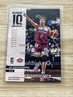 B.LEAGUE 中山拓哉選手　　Bリーグ 　秋田ノーザンハピネッツ　カード
