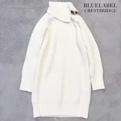 りん様✨クレストブリッジ ニット ワンピース チェック 金ボタン タートルネック