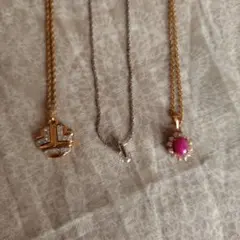 ネックレスセット ゴールド シルバー ピンク