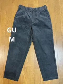 グレー ワイドパンツ