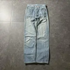 70s ビッグジョン BIGJOHN デニムパンツ フェード ブルー W29