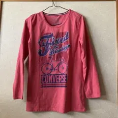 CONVERSE 自転車グラフィック 長袖Tシャツのサムネイル