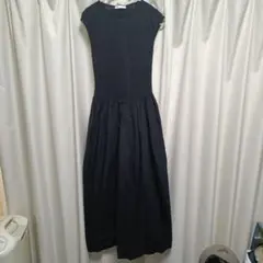 ZARA ブラック ノースリーブ ロングワンピース バルーンワンピース